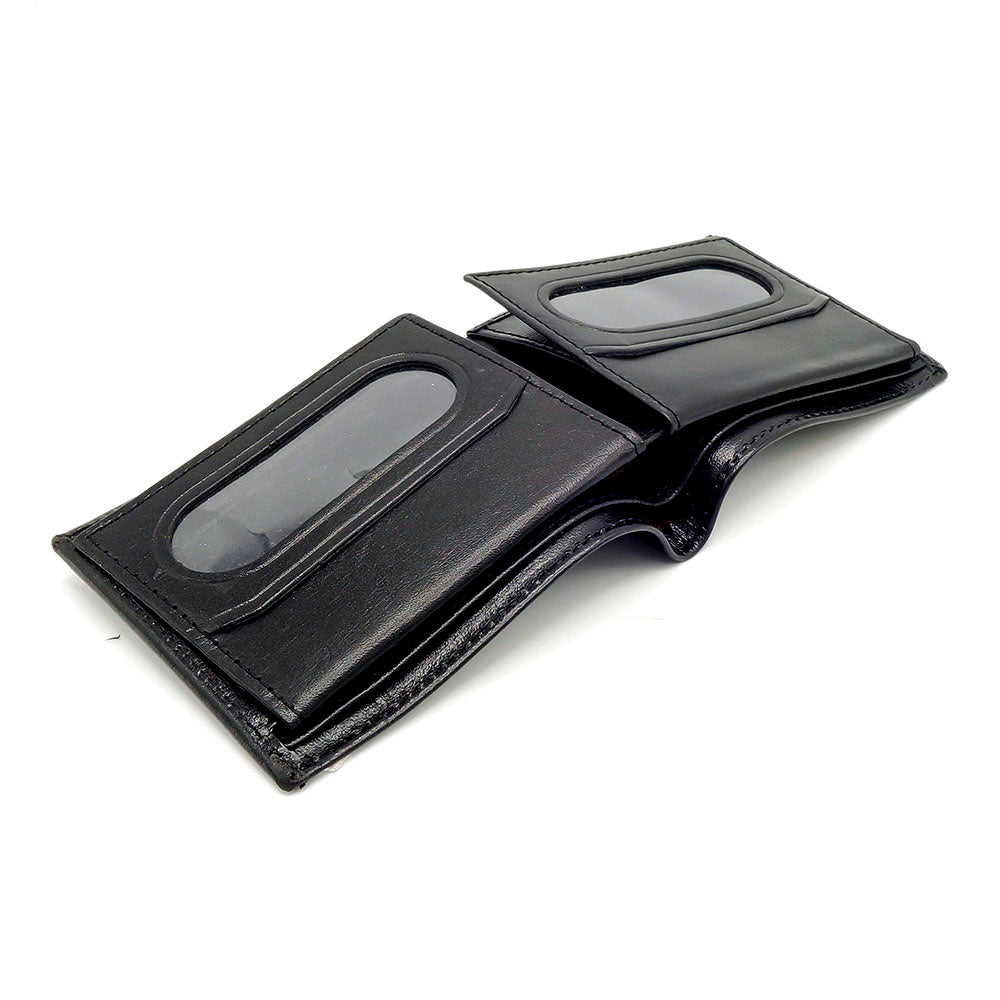 Men Leather Wallet | 2 Transparent Pocket
