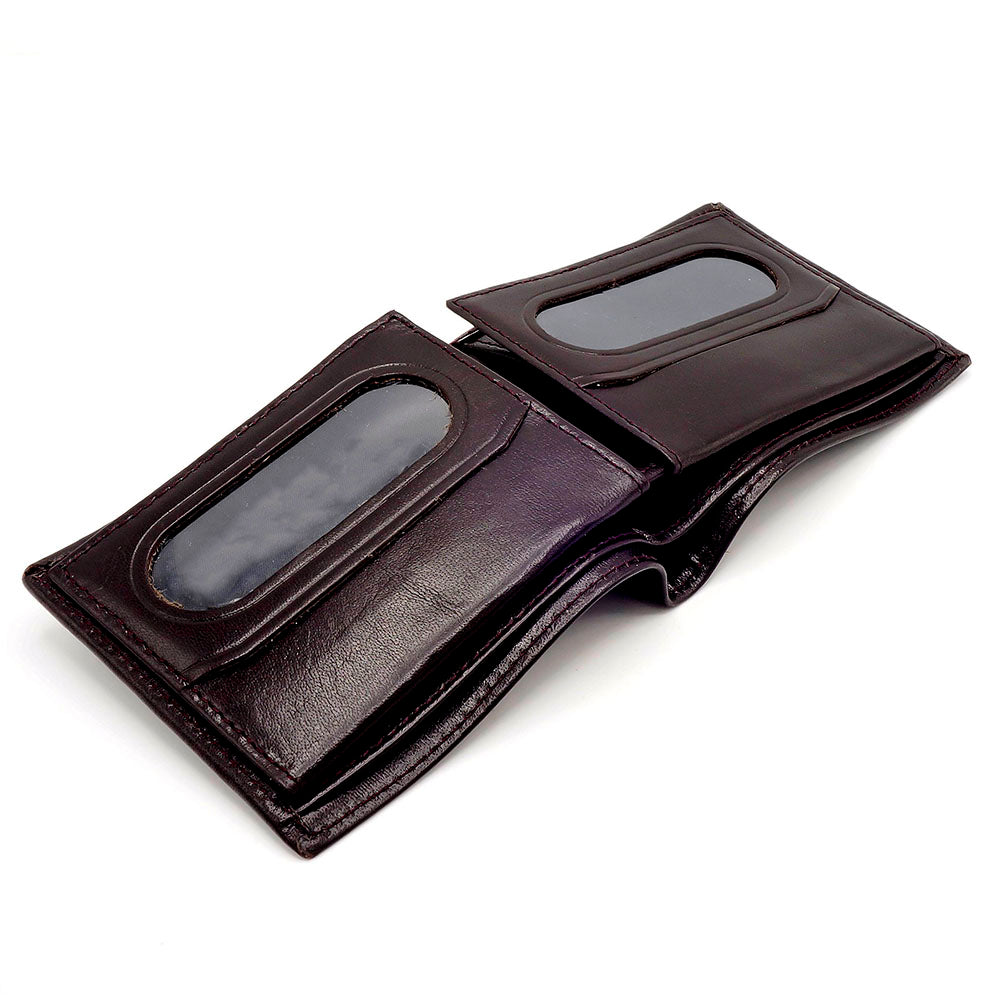 Men Leather Wallet | 2 Transparent Pocket
