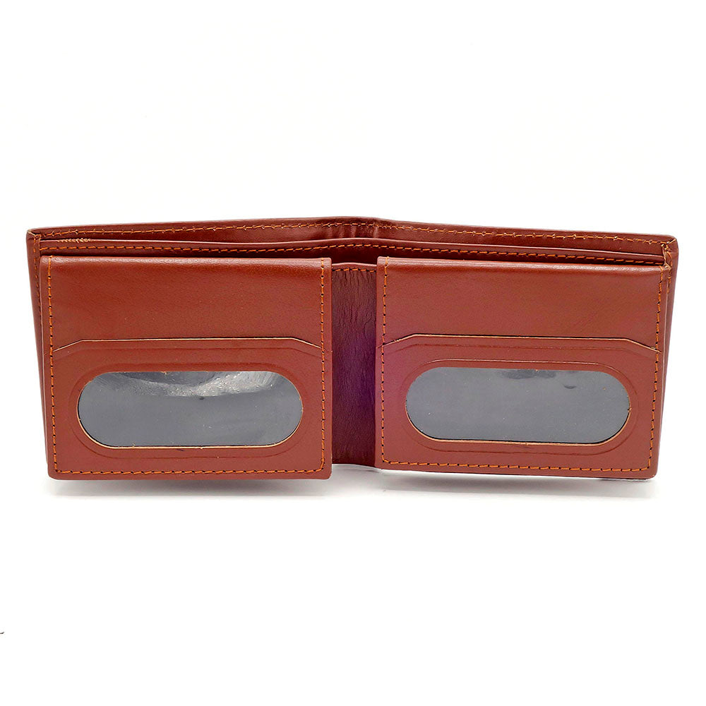 Men Leather Wallet | 2 Transparent Pocket