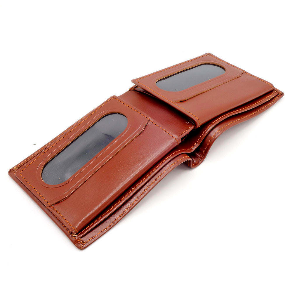 Men Leather Wallet | 2 Transparent Pocket